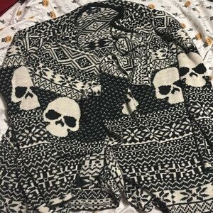 Skull cardigan XXL